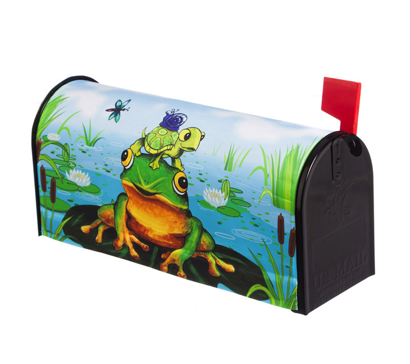 Evergreen Flag & Garden Frog Pile Mailbox Cover Wayfair
